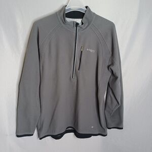 Columbia Sweatshirt Mens 2XL Gray Pullover Omni-Heat Thermal Reflective